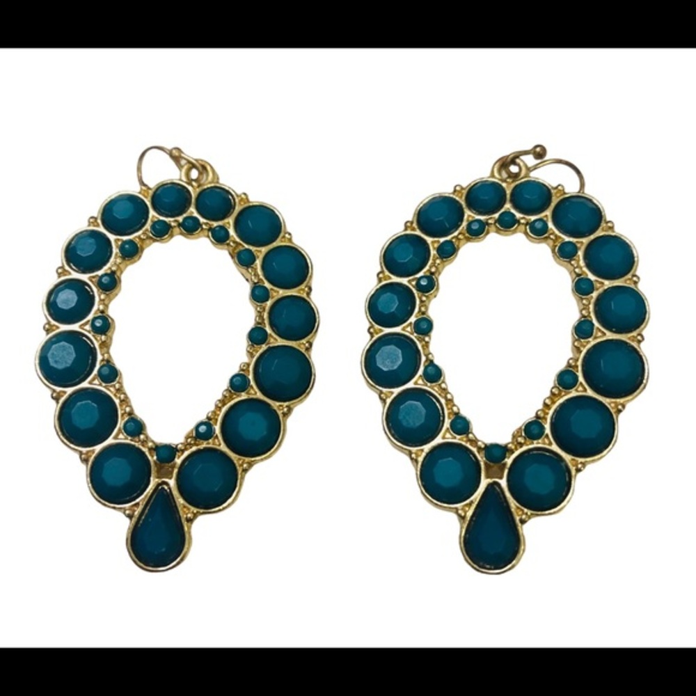 ⚜️Kelly Green Drop Chandelier Earrings Beautiful!